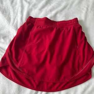 Lululemon Red Hotty Hot Skirt